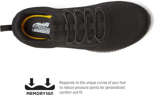 Vista 4 de Avia Anchor SR - Zapatos de malla antideslizantes resistentes al agua para hombre, para restaurante, trabajo y seguridad para hombre, mediano