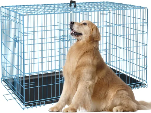 Vista 14 de Jaula para perros pequeños de 24 pulgadas, jaulas resistentes para perros pequeños, jaula plegable de alambre de metal con bandejas extraíbles