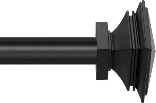 Vista 36 de Deco Window - Varilla ajustable para cortinas para ventanas de 18 a 44 pulgadas, poste de hierro de 1 pulgada extendible de alta resistencia