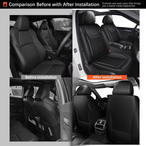 Vista 5 de Fundas de asiento delantero para Volvo XC40 2019-2023 2024 2025: funda de asiento de automóvil de cuero, impermeable, transpirable, protector