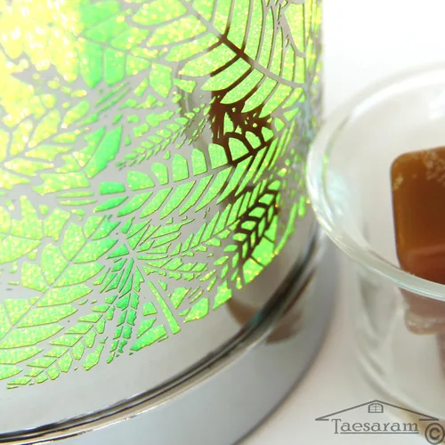 Vista 6 de Marihuana Electric Tarta Quemador de Fragancia Lámpara de Aceite o Cera Fundida Calentador Aroma Terapia Lámpara Lámpara de Marihuana (Metal 3)