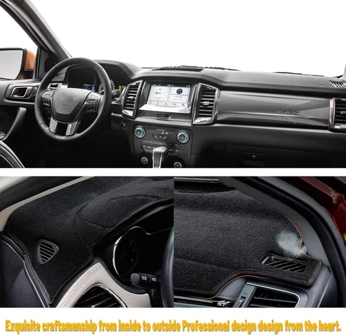 Vista 10 de Alfombrilla para tablero de instrumentos personalizada antideslizante compatible con Ford Ranger 2019 2020 2021 2022