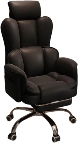 Vista 11 de Big and Tall Office Chair with Armrests Executive Chair with Footrest and Spring Lumbar Support High Back Leather Ergonomic Chairs Adjustable Height