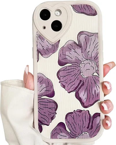 Vista 31 de Lovmooful Funda para iPhone 13 con diseño de oso lindo floral con lente de flor (Bear Flower)