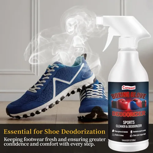 Vista 6 de Spray limpiador desodorante de guante de boxeo (con desecante), equipo de gimnasio y aerosol para eliminar olores de zapatos, limpiador de esterilla
