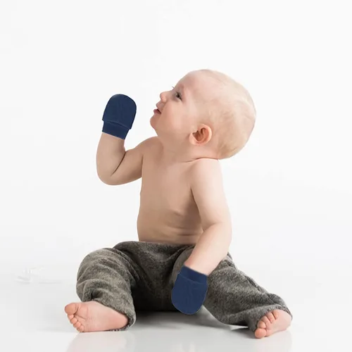 Vista 6 de Uttpll Manoplas de algodón para recién nacido, guantes transpirables para niños y niñas de 0 a 6 meses
