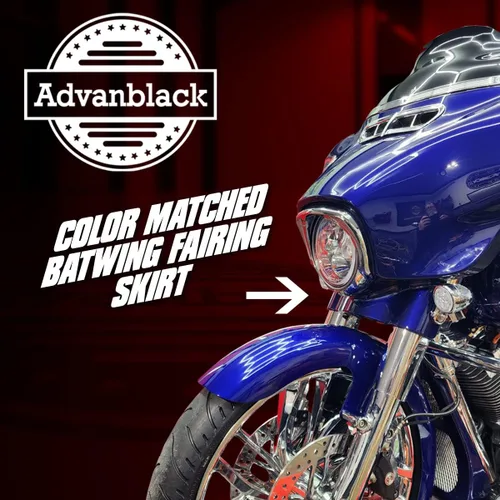 Vista 2 de Street Glide - Falda de carenado exterior para Harley Touring 2014+ - Whisky ámbar
