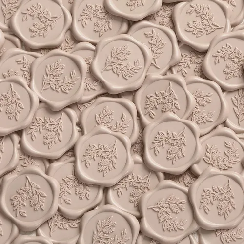 Vista 9 de UNIQOOO Calcomanías de Sello de Cera - Calcomanías de Sello de Sobre de Invitación de Boda de Eucalipto, 50 Piezas Calcomanías Autoadhesivas Hoja