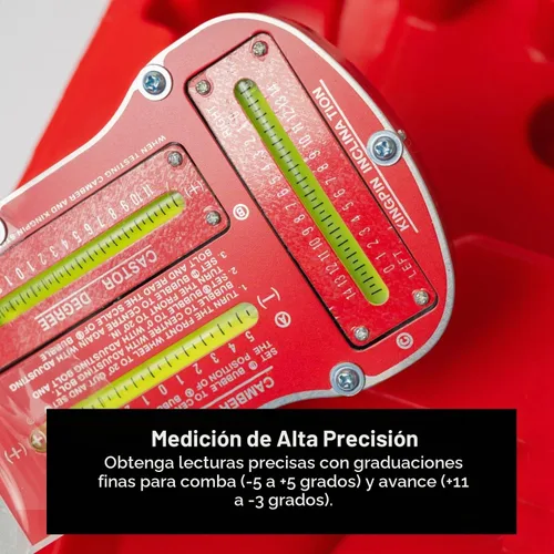 Vista 2 de PMD Products Galga magnética de alineación de Camber, Caster y KPI - Herramienta de alineación de ruedas de precisión para ajuste de dirección