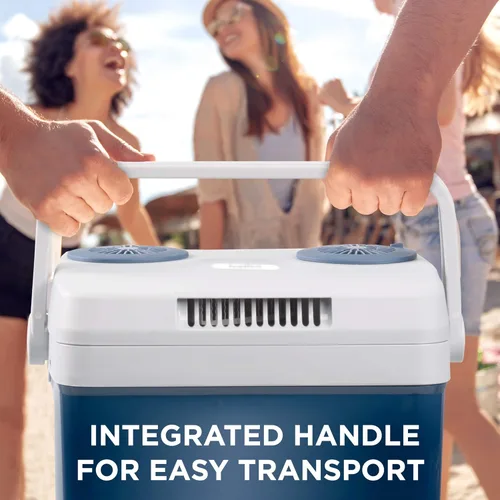 Vista 6 de Ivation Enfriador y calentador eléctrico con asa Refrigerador termoeléctrico portátil de 27 cuartos (25 L) para vehículos y camiones Cable