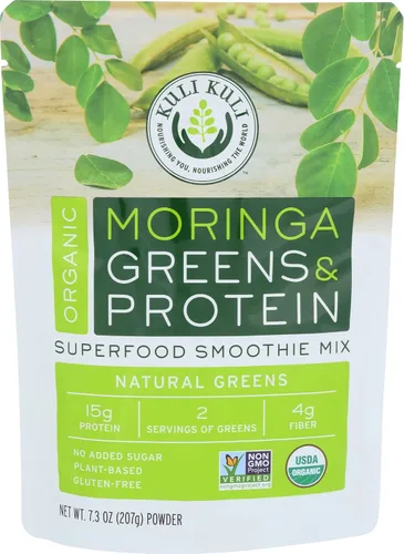 Vista 10 de Kuli Kuli Superfood Energy Shake, mantequilla de maní de chocolate, proteína de moringa