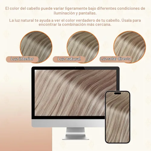 Vista 8 de Full Shine - Extensiones adhesivas de cabello humano de 20 pulgadas, extensiones de cabello con cinta invisible, color 1000 rubio hielo, sin