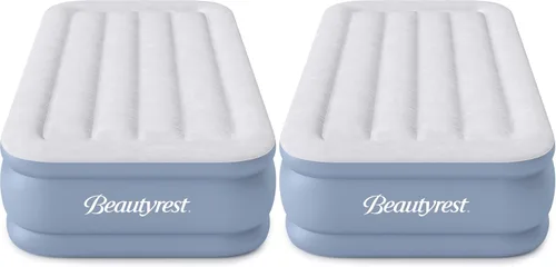Vista 8 de Simmons beautyrest Hi-Loft Express colchón: raised-profile de aire inflable cama de aire con bomba de exterior, full, Vinilo, gemelo