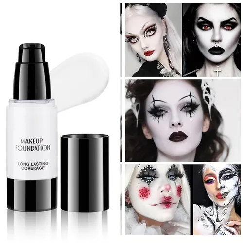 Vista 9 de Pure White Pump-dispenser 30ml Themed Event Cosplay Facial Cosmetics