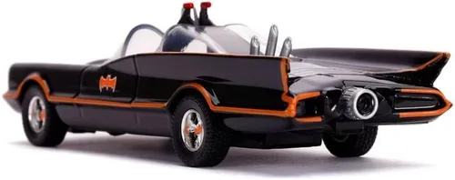 Vista 7 de Jada Toys DC Comics 1:32 Classic TV Series 1966 Batmobile - Coche fundido a presión con figura de Batman, juguetes para niños y adultos
