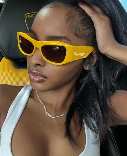 Vista 8 de SORVINO Gafas de sol ovaladas futuristas para mujeres y hombres, lentes envolventes de gran tamaño para mujeres y hombres, tonos beige y ros