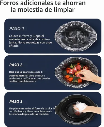 Vista 2 de LANZAMIENTO NUEVO] Olla de cocción lenta programable KOOC de 8.5 cuartos, más grande que 8 cuartos, más práctica que 10 cuartos, con temporizador