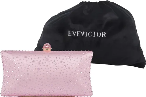Vista 6 de Evevictor Women Handbags Rhinestone Party Prom Wedding Bride Evening Bags Crystal Party Clutch Purse