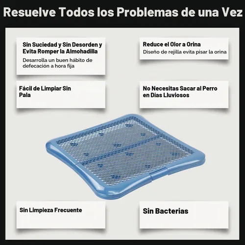 Vista 6 de petphabet Soporte de almohadilla de entrenamiento para perros, bandeja de entrenamiento de malla (L-24 x 24 pulgadas)