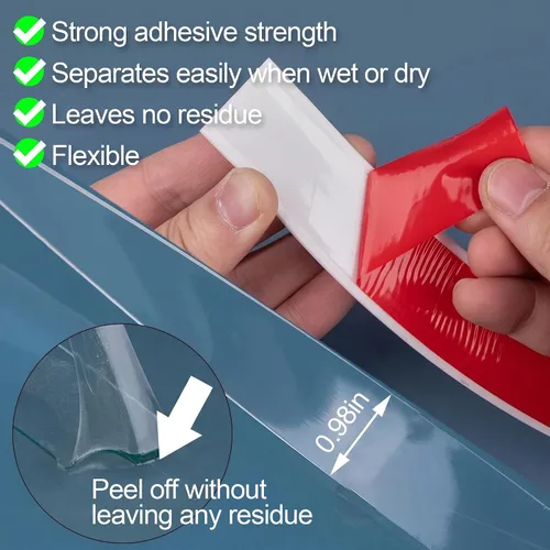 Vista 4 de Protector de presa de agua para umbral de ducha de 39 pulgadas: barrera impermeable de silicona autoadhesiva para borde de fregadero de cocina