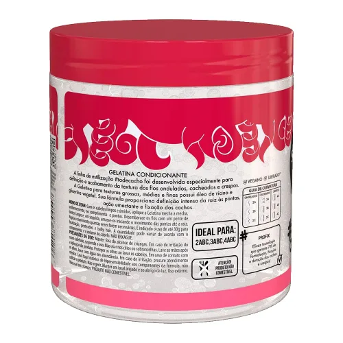 Vista 2 de Salon Line - Linha #ToDeCacho - Gelatina Ricino Definicao e Nutricao 550 Gr