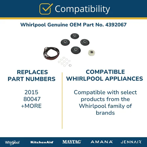 Vista 3 de Whirlpool 4392067 kit de reparación para secador