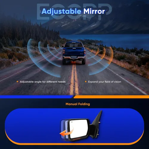 Vista 7 de ECCPP Luces de charco de señal de giro con calefacción eléctrica, repuesto para espejo lateral del conductor, ajuste 2007-2014 para Ford