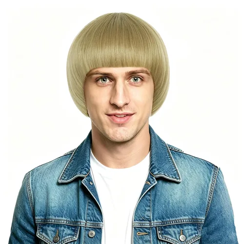 Vista 10 de yuehong Peluca corta de jengibre con corte de tazón de jengibre para hombre Corte de jengibre