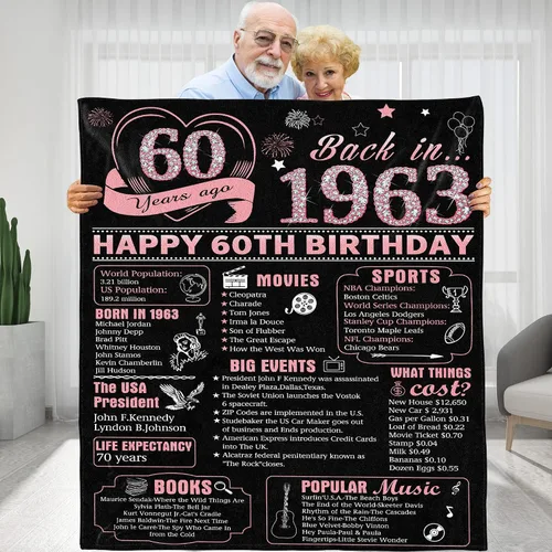 Vista 25 de Back in 1933 - Manta de cumpleaños personalizada para abuela, abuelo, ideas de regalos de cumpleaños para esposa, marido, mamá, papá, amigos, manta
