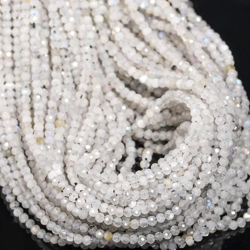 Vista 60 de 180 piezas 2mm Cuentas de piedras preciosas de turquesa africana natural facetada redonda suelta para hacer joyas