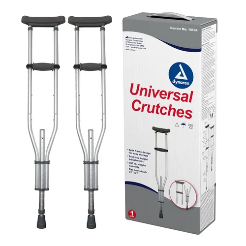 Vista 11 de Dynarex Muletas de aluminio ajustables, adulto