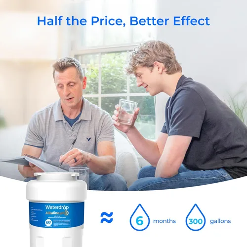 Vista 9 de Waterdrop Alkaline WD-F13 Reemplazo para GE® MWF®, SmartWater® MWFP, MWFINT, MWFA, GWF, HDX FMG-1, GSE25GSHECSS, WFC1201, RWF1060, Mejora pH Filtro
