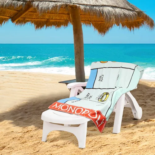 Vista 2 de Northwest Toalla de playa Monopoly, 30 x 60 pulgadas, Chance