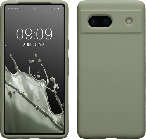 Vista 337 de kwmobile Funda Compatible con Google Pixel 6 Pro - Funda de Teléfono de Silicona TPU con Acabado Suave - Azul Caribe