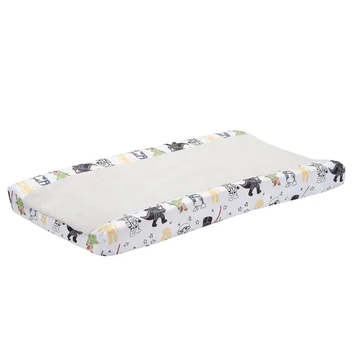 Vista 3 de Lambs & Ivy Star Wars - Funda para cambiador clásico - Yoda/Darth Vader/R2-D2/C-3PO