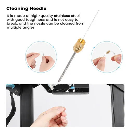 Vista 4 de Kit de herramientas de impresora 3D Sovol, 13 piezas de accesorios para impresora 3D con herramienta de limpieza de boquilla extrusora de tamaño L