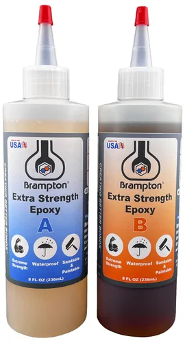 Vista 10 de Brampton Epoxi extra resistente, vida útil de 20 minutos, kit de pegamento epoxi impermeable de 2 partes para azulejos, metal, cerámica, vidrio