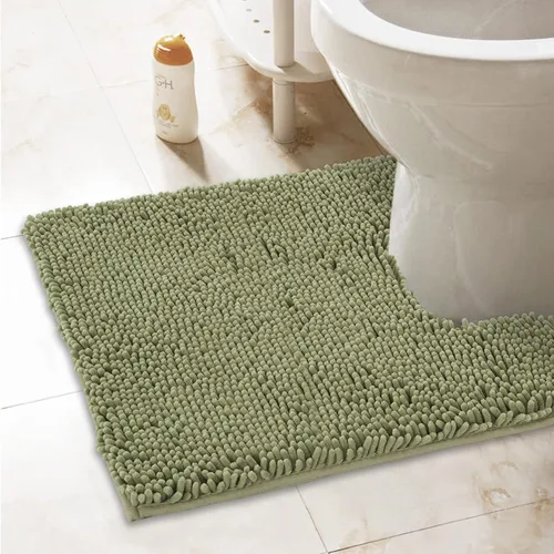 Vista 36 de Tapetes de baño pequeños de felpilla de 22 x 14 pulgadas, tapetes de baño absorbentes de felpa, de secado rápido, suaves y lavables a máquina