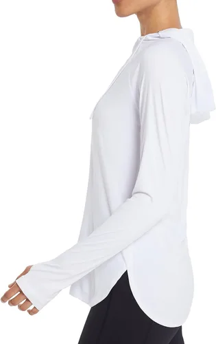 Vista 9 de baleaf Camiseta de protección solar con capucha para mujer, con protección solar UPF 50+, manga larga, protección UV, protección contra erupciones