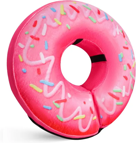 Vista 8 de Collar Inflable para Perros, Cono Suave para Perros Después de Cirugía, Collares Donut E Ajustables Inflables para Perros y Gatos Pequeños, Medianos