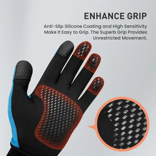 Vista 4 de FINGER TEN Guantes de invierno para pantalla táctil para niños y niñas, guantes térmicos para clima frío, guantes ligeros y cálidos para pantalla