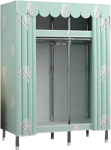 Vista 22 de large closets Portable Wardrobe Closet Thickened Steel Pipe Clothes Closet for Bedroom Hanging Large Closet Lightweight Portable Closet Space-saving