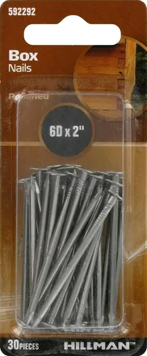 Vista 2 de Hillman Clavos de caja pulidos (6D x 2") - 30 piezas (plata)