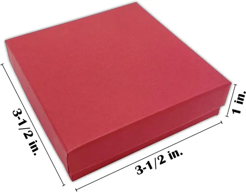 Vista 2 de TheDisplayGuys - Caja de regalo de papel de cartón, relleno de algodón, 100 unidades, metal, papel de aluminio