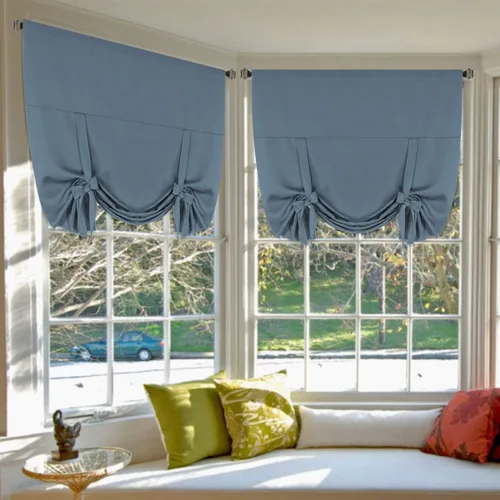 Vista 12 de H.Versailtex Estor Enrollable Borgoña para Ventana Pequeña con Aislamiento Térmico de Ahorro de Energía Panel de Cortina Corta con Bolsillo