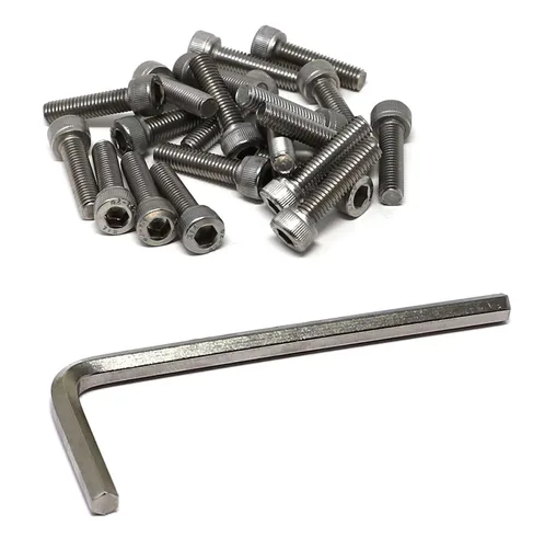 Vista 139 de iexcell Kit de tornillos de cabeza hexagonal de acero inoxidable 304, 100 unidades M2 x 0.157 in, paso de rosca de 0.016 in