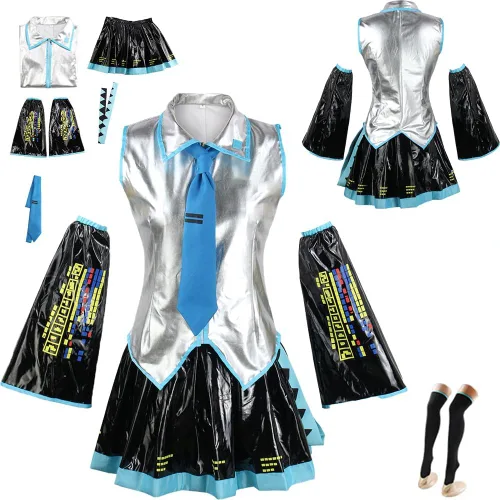Vista 8 de Disfraz de anime para cosplay, uniforme de cosplay, conjunto completo de vestido de Halloween