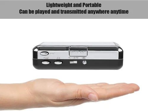 Vista 5 de Socobeta Convertidor de audio Cinta a PC Cassette Convertidor Grabadora Digital Audio Reproductor de música con auriculares