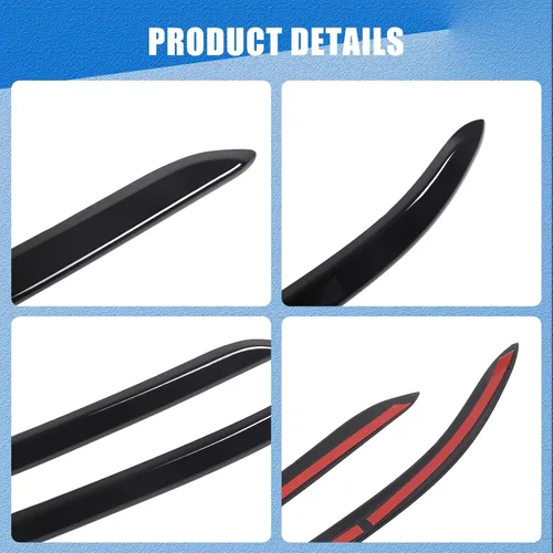Vista 7 de 2 protectores de parachoques delantero de automóvil para Honda Pilot 2019-2022, protector de parachoques delantero automotriz antiarañazos Negro