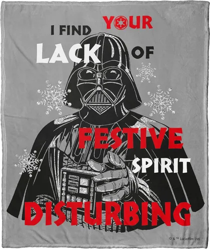 Vista 14 de Northwest Star Wars Manta Decorativa Silk Touch, 40" x 50", Villanos del Lado Oscuro